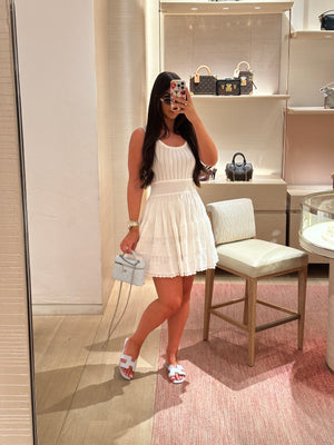 ‘MAISON’ Knitted Dress - White