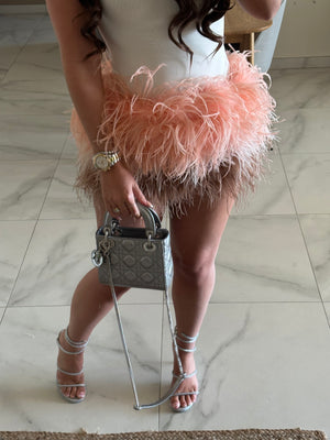‘KHLOE’ Ostrich Feather Skirt