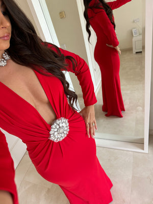 ‘RED ALERT’ Maxi Dress