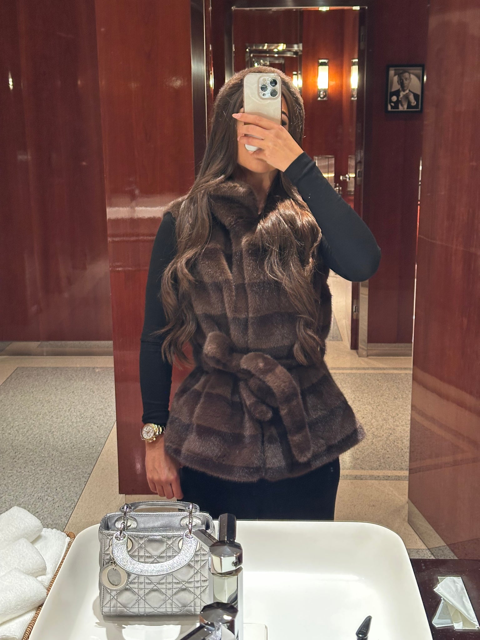 ‘NEVADA’ Faux Mink Fur Gilet