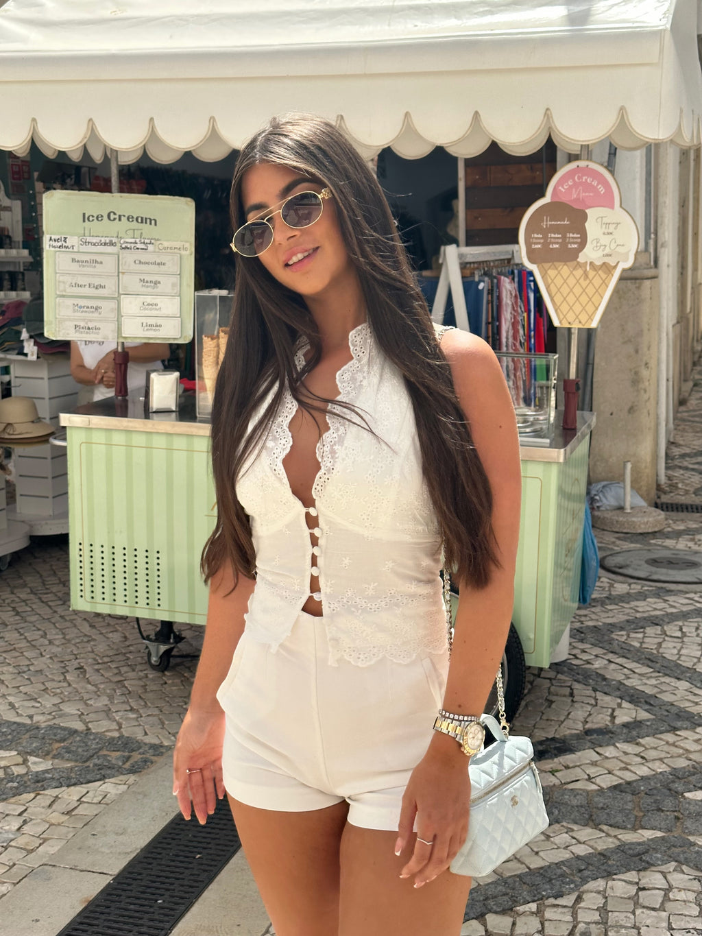‘PRISCILLA’ Halterneck Top