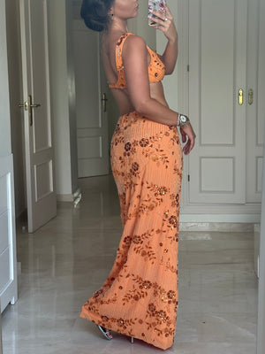 ‘ZEST OF LIFE‘ Embellished maxi co ord