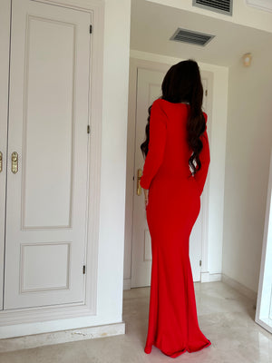 ‘RED ALERT’ Maxi Dress