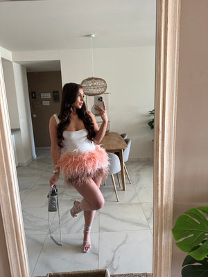 ‘KHLOE’ Ostrich Feather Skirt