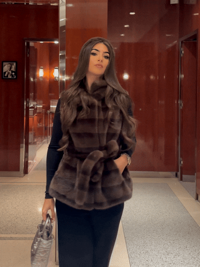 ‘NEVADA’ Faux Mink Fur Gilet