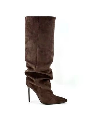 ‘BOSTON‘ suede knee high boots