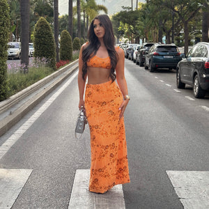 ‘ZEST OF LIFE‘ Embellished maxi co ord