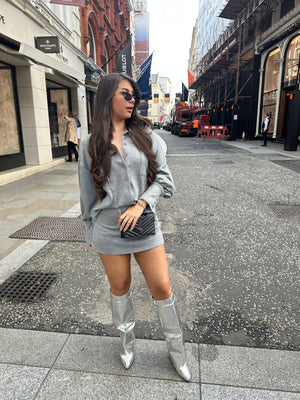 ‘OFF DUTY’ Shirt Co Ord - Grey