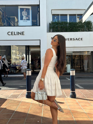 ‘MAISON’ Knitted Dress - White