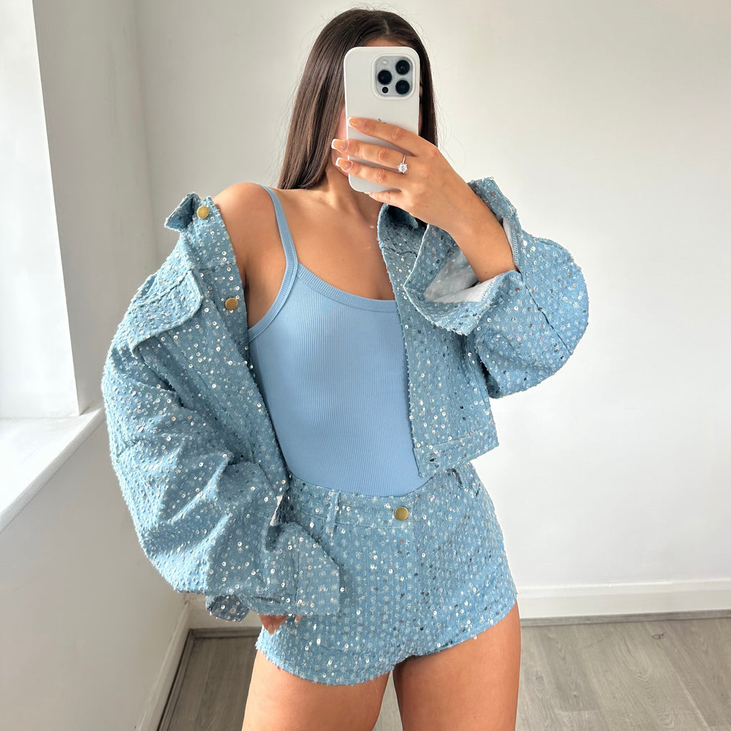 ‘RENAISSANCE’ Sequin Denim Set