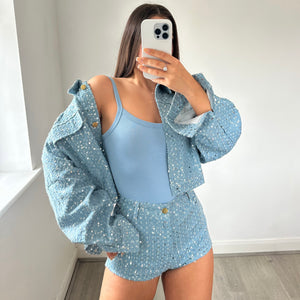 ‘RENAISSANCE’ Sequin Denim Set
