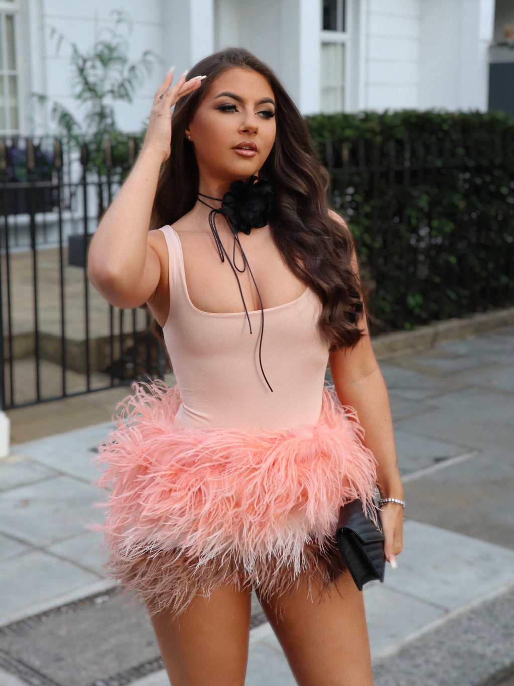 ‘KHLOE’ Ostrich Feather Skirt