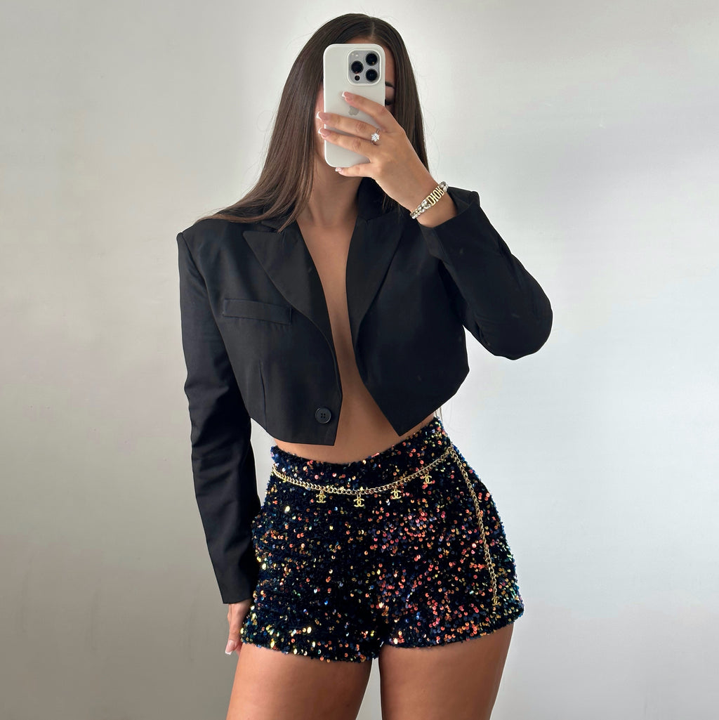 ‘DISCO DANCER‘ Sequin Shorts