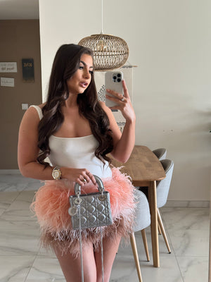‘KHLOE’ Ostrich Feather Skirt