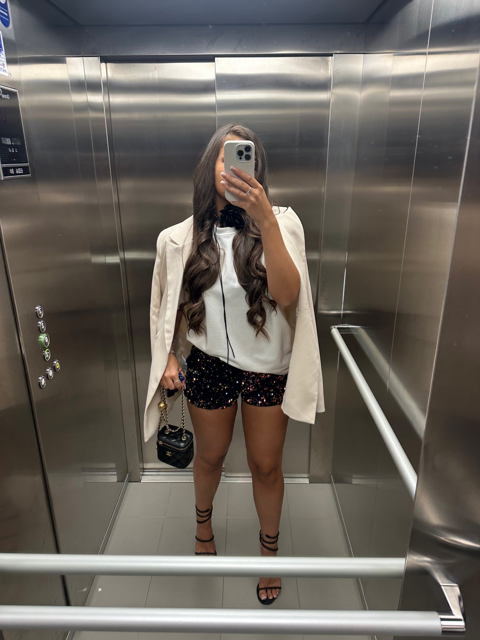 ‘DISCO DANCER‘ Sequin Shorts