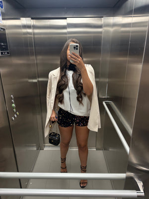 ‘DISCO DANCER‘ Sequin Shorts