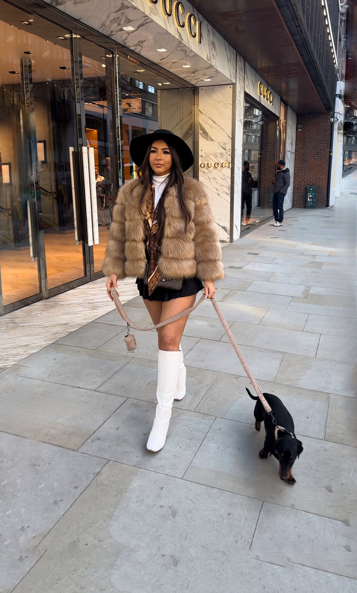 ‘FASHION WEEK’ Faux Fur Coat - Toffee