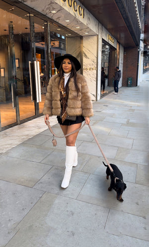 ‘FASHION WEEK’ Faux Fur Coat - Toffee
