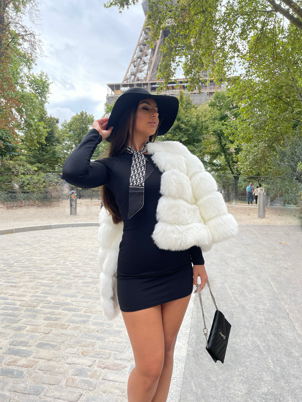 ‘FASHION WEEK’ Faux Fur Coat - White