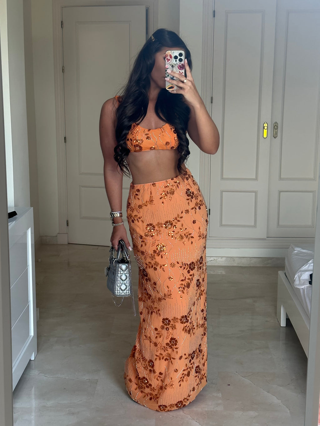 ‘ZEST OF LIFE‘ Embellished maxi co ord