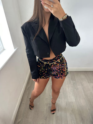 ‘DISCO DANCER‘ Sequin Shorts