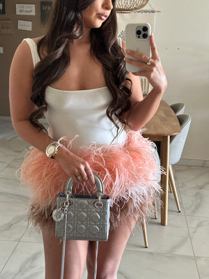 ‘KHLOE’ Ostrich Feather Skirt