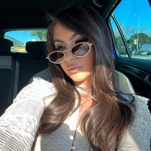 Rhinestone sunglasses