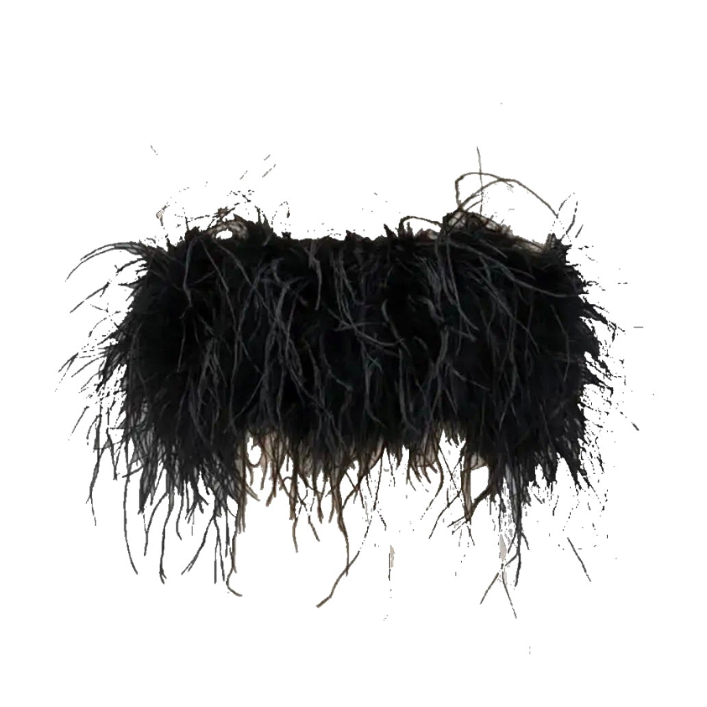 ‘KOURT’ Ostrich Feather top
