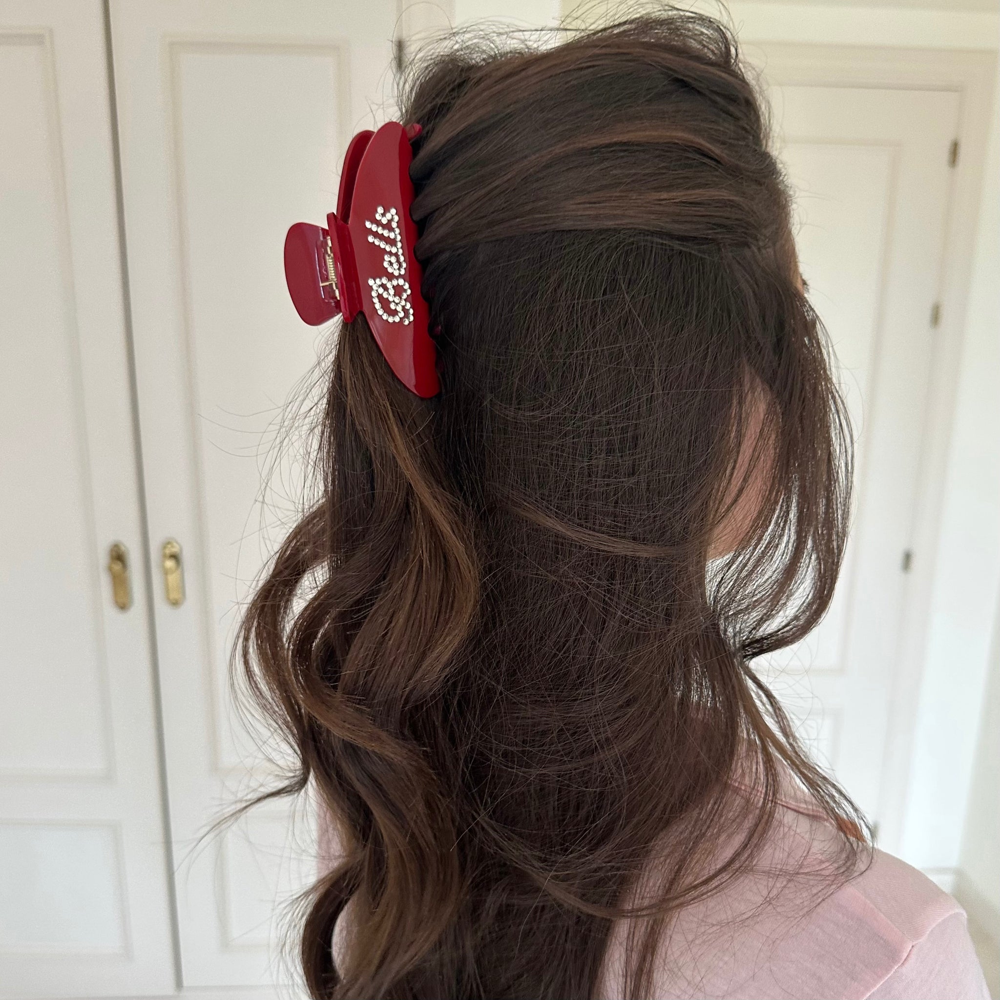 Personalised rhinestone claw clip