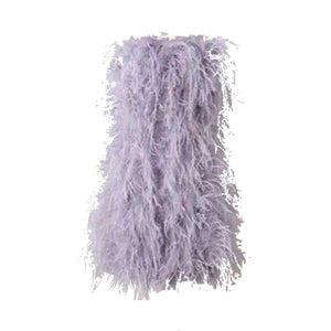 ‘KIM’ Backless Ostrich Feather Dress