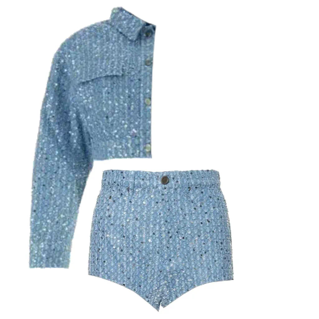 ‘RENAISSANCE’ Sequin Denim Set