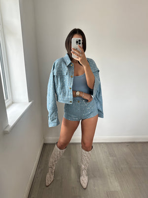 ‘RENAISSANCE’ Sequin Denim Set