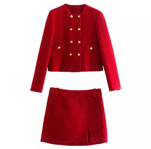 ‘TE AMO’ Tweed Set